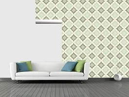 CABANA HOMES (45cm x 125cm, 2 Rolls (12 sq. ft) Wall Stickers DIY Wallpaper 3D Self Adhesive, Living Room, Bedroom, Furniture, Almirah, Door, Kitchen, Tiles-thumb3