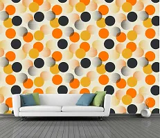 CABANA HOMES Wall Stickers Botanical DIY Decal Wallpaper for Ceiling (45 x 125 cm, 2 Rolls) (12 sq. ft) Decorative Self Adhesive Bedroom, Living Room, Wardrobe, Light Yellow-thumb1