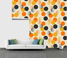 CABANA HOMES Wall Stickers Botanical DIY Decal Wallpaper for Ceiling (45 x 125 cm, 2 Rolls) (12 sq. ft) Decorative Self Adhesive Bedroom, Living Room, Wardrobe, Light Yellow-thumb2
