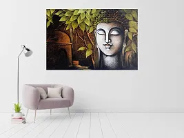 CABANA HOMES Wall Stickers DIY Buddha Wallpaper for Resturant (36x24 inch) Decorative Self Adhesive Decals Home D?cor Living Room Bedroom Office, Multicolour-thumb1