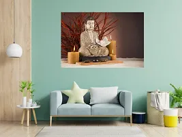 CABANA HOMES Buddha Wall Stickers DIY Wallpaper for Home Decor (36x24 inch) Decorative Self Adhesive Living Room, Bedroom, Office, Drawing Room-thumb2