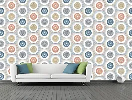 CABANA HOMES Wall Stickers Botanical DIY Wallpaper for Home Decor (45 x 125 cm, 2 Rolls) (12 sq. ft) Decorative Self Adhesive Living Room Decal Bedroom, Grey-thumb1