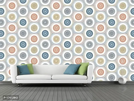 CABANA HOMES Wall Stickers Botanical DIY Wallpaper for Home Decor (45 x 125 cm, 2 Rolls) (12 sq. ft) Decorative Self Adhesive Living Room Decal Bedroom, Grey-thumb2