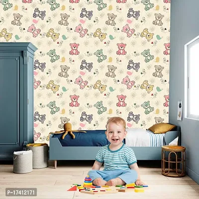 CABANA HOMES (45cm x 125cm Wallpaper for Kids Room Self Adhesive,Wall Stickers,Baby Room,Wardrobe,Furniture-thumb2