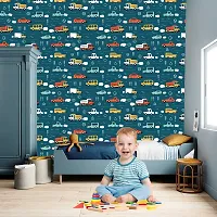 CABANA HOMES (45cm x 125cm Wallpaper for Kids Room Self Adhesive,Wall Stickers,Baby Room,Wardrobe,Furniture-thumb1