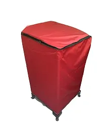 Waterproof , Dustproof and Washable Top Load Washing Machine Cover For 7 , 7.5 ,8 and 8.5 kg size (Red)-thumb1