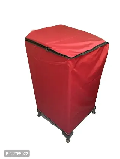 Waterproof , Dustproof and Washable Top Load Washing Machine Cover For 7 , 7.5 ,8 and 8.5 kg size (Red)-thumb2