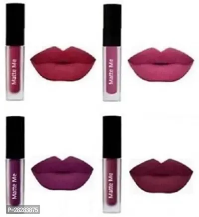 Makeup Liquid Matte Minis Lipstick Red Edition Pack of 4 (Multi-shade)-thumb3