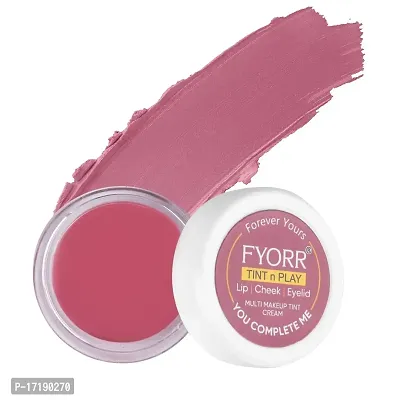 FYORR Premium Lips Cheeks Eyes Tint N Play For Natural Attractive Glow of Lipstick Blush Eyeshadow Combo Packs) (7g Each (Fine Wine) (You Complete Me)-thumb5