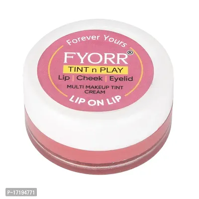 FYORR Premium Lips Cheeks Eyes Tint N Play For Natural Attractive Glow of Lipstick Blush Eyeshadow Combo Packs) (7g Each (Lip On Lip) (Over The ODDS)-thumb5