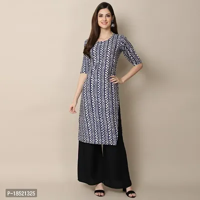 Stylish Women Crepe Kurta with Bottom-thumb0