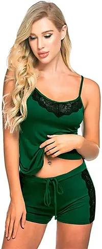 Newba Sexy Babydoll Lingerie nikkar top, for Women/Girls,/Free. Size for Sex, Honeymoon Night Sex Nighty, Beachwear Green-thumb2