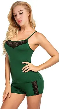 Newba Sexy Babydoll Lingerie nikkar top, for Women/Girls,/Free. Size for Sex, Honeymoon Night Sex Nighty, Beachwear Green-thumb4