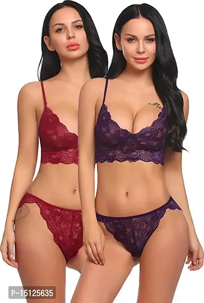 Newba Sexy Babydoll Lingerie Combo Pack for Women/Girls,/Free Size for Sexy, Honeymoon Night Sex Nighty (Multicolor) (Multicolor) Multicolour