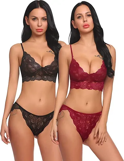 Newba Sexy Babydoll Lingerie Combo Pack for Women/Girls,/Free Size for Sexy, Honeymoon Night Sex Nighty (Multicolor) (Multicolor)