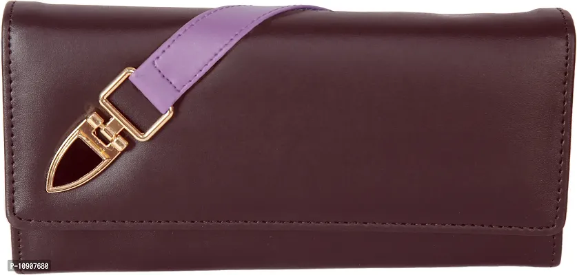 Beautiful Vegan Leather Maroon Hand Clutches For Women And Girls