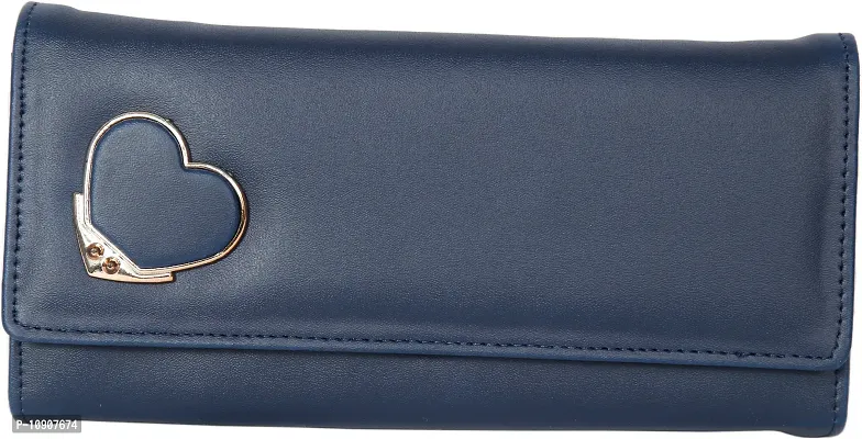 Beautiful Vegan Leather Blue Hand Clutches For Women And Girls
