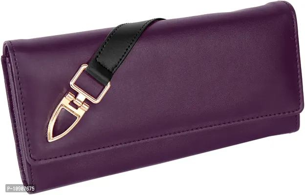 Beautiful Vegan Leather Purple Hand Clutches For Women And Girls