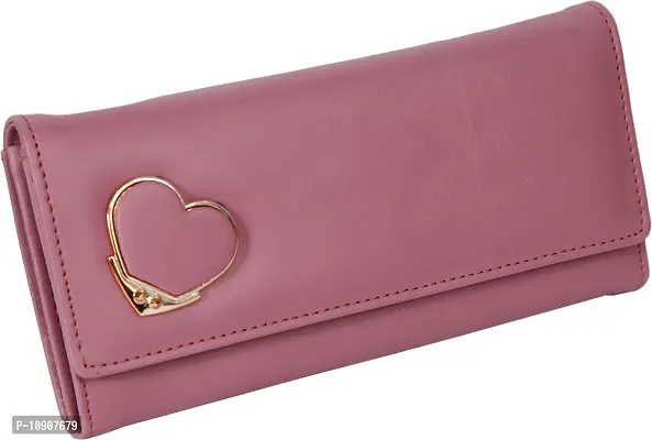 Beautiful Vegan Leather Pink Hand Clutches For Women And Girls