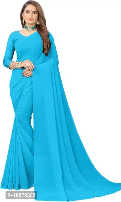 Plain Bollywood Georgette Saree