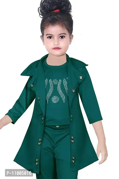 Green Cotton Lycra Blend Solid Jumpsuit-thumb3