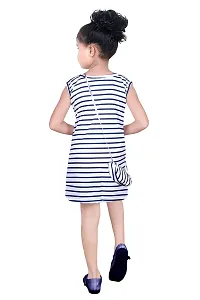 S.M MUNIF DRESSES Girls/Kids Western Style Knee Length Summer Dresses for Girls | Girl Check Printed Above Knee Length Mini/Short Bodycon Regular wear Dress-thumb1