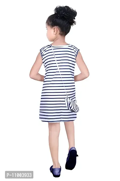 S.M MUNIF DRESSES Girls/Kids Western Style Knee Length Summer Dresses for Girls | Girl Check Printed Above Knee Length Mini/Short Bodycon Regular wear Dress-thumb2