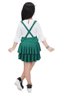 Girls Green Tow piece party wear set-thumb2