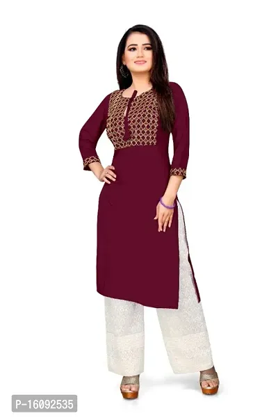 Gulshan Rayon Embordary Work Kurti With Plazzo