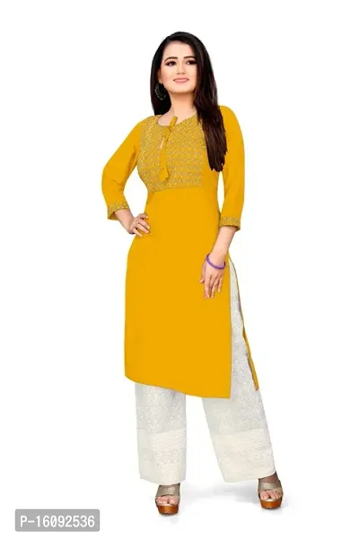 Gulshan Rayon Embordary Work Kurti With Plazzo