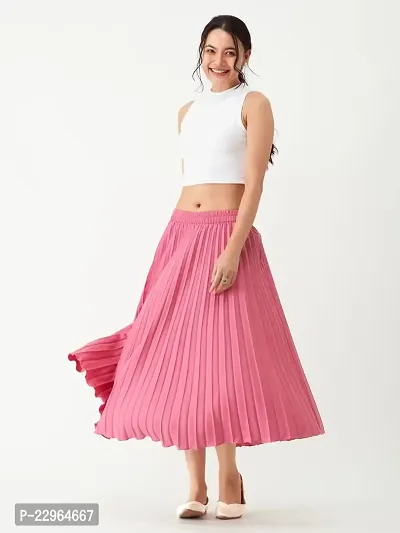 Stylish Fancy Polyester Skirts For Women-thumb0