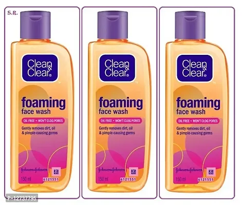 PACK OF 3 .. CLEAN AND CLEAR FOAMING FACEWASH 150ML-thumb0