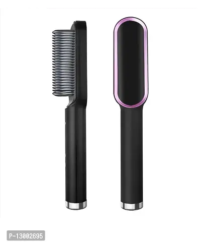 Hair Straightener Comb For Women Men Hair Styler Straightener Machine Brush Ptc Heating Electric Straightener With 5 Temperature Control Hair Styling Staightners
