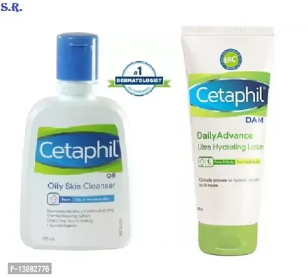 CETAPHIL OILY SKIN CLEANSER 125ML + CETAPHIL ULTRA HYDRATING LOTION 100G