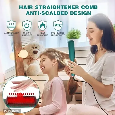 Hair Straightener Comb For Women Men Hair Styler Straightener Machine Brush Ptc Heating Electric Straightener With 5 Temperature Control Hair Styling Staightners-thumb5