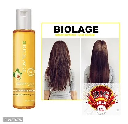 Biolage Smoothproofl Hair Serum for Frizzy Hair With Avocado  Grape Seed Oil | Natural  Vegan (100 ml)-thumb4