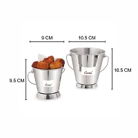 Designer 2 Mini Silver Bucket For Serving Set Of 2)-thumb2