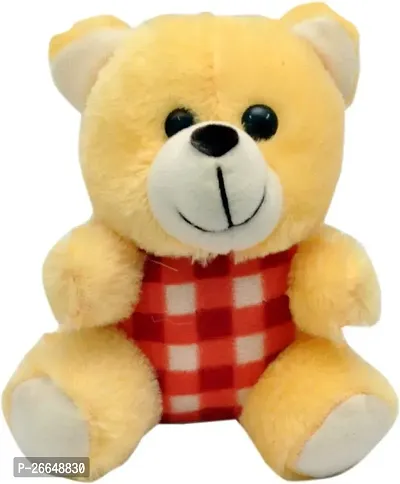 Adorable Love Teddy - 6 Inch (Yellow) For Kids-thumb0