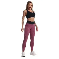 Geifa High Waisted High Stretch Slimming Butt Lift Athletic Pants (26 Till 32) Pink-thumb3