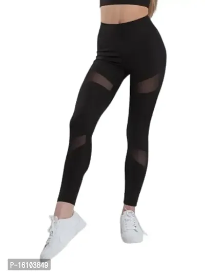 Buy Geifa Gym wear Leggings Ankle Length Free Size Workout Trousers, Stretchable Striped Jeggings
