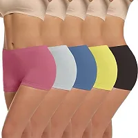 Geifa Women's Seamless Boyshort Panties All Day Comfortable Cotton Spandex Underwear Stretch Boxer Briefs Pack of 3-thumb4