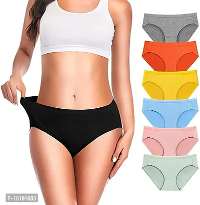 Buy Geifa Women's Hi-Cut Bikini Panties Soft Stretch Cotton Underwear  Hipster Ladies Briefs 6-Pack(Regular Plus Size) Online In India At  Discounted Prices