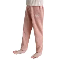 Geifa Unisex Kids Cotton  Fleece Winter Pajama Pants Assorted Colour Pack of 1-thumb3