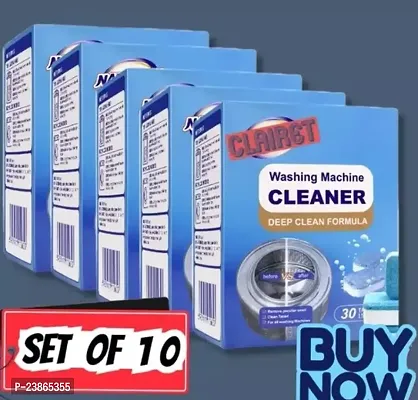 Washing Machine Cleaner Cleaner Tablets Powder For Top Load And Font Load Washing Machine Pack Of 10