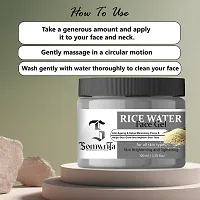 SOMWRITA Rice Water Moisturizing  Smoothing Face Gel / Exfoliation  soothnes / Dead Skin cell Removal Face Gel For Men  Women - 100 ml (Pack of 2)-thumb1