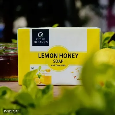 Future Organics Lemon Honey Soap with Goat milk- 100 gms each - Pack of 2