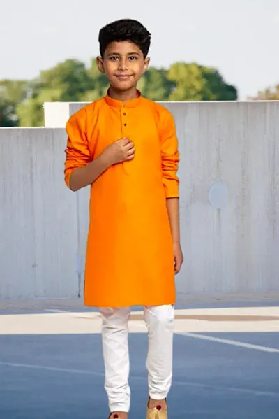 Stylish Cotton Blend Kurta Sets For Boys