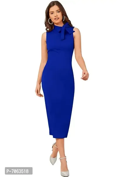 Knitted Fit And Flare Dresses For Women-thumb0