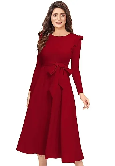 Stylish Solid Full Sleeve Gowns For Women