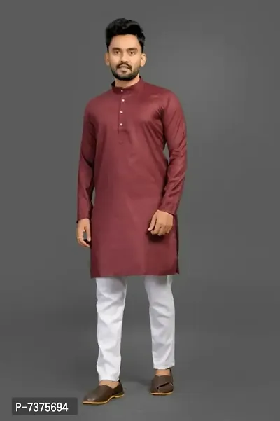 Stylish Fancy Cotton Kutra Set For Men Pack Of 1